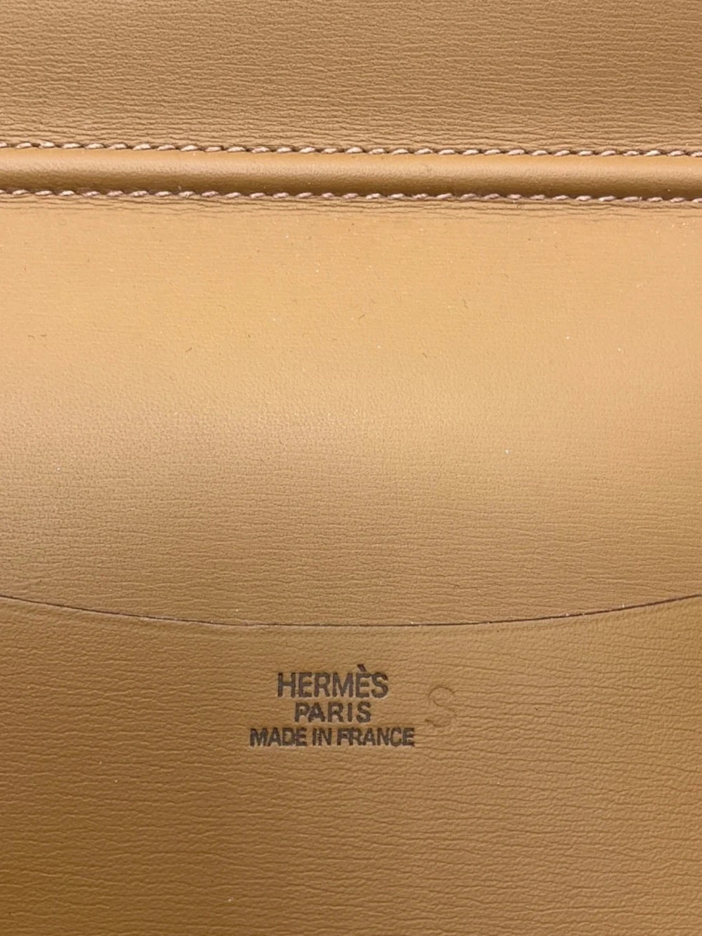 HERMES TAN LEATHER AGENDA